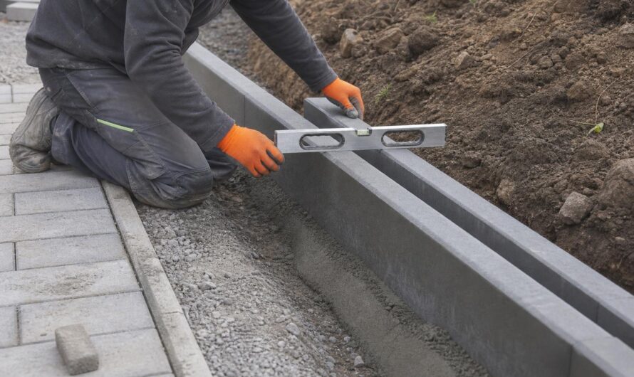 Jak głęboko osadzić obrzeże betonowe 100 cm? Wymiary i stabilizacja